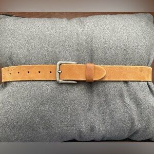 Suede Tan Men's Belt - Classic Casual Style